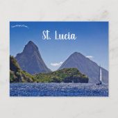 Die Pitons in St. Lucia Postkarte (Vorderseite)