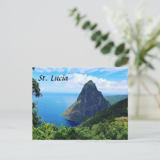 Die Pitons Postkarte (Stehend Vorderseite)
