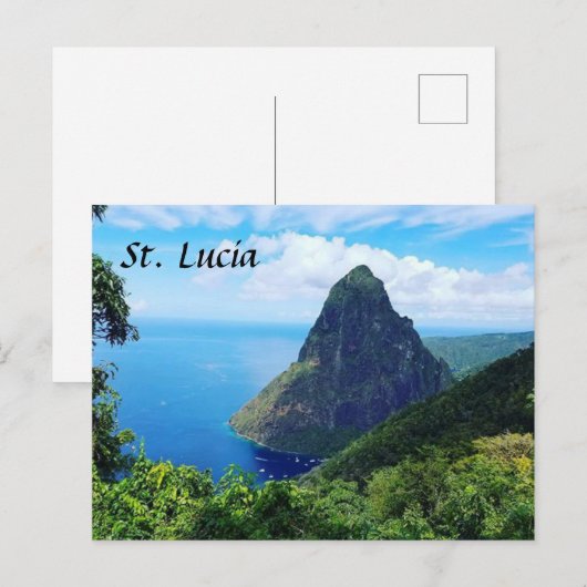 Die Pitons Postkarte (Vorne/Hinten)