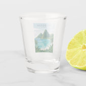 Die Pitons Saint Lucia Schnapsglas (Rückseite)
