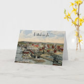 Die Pittsburgh-Punkt-Gruß-Karte 1931 Karte (Gelbe Blume)