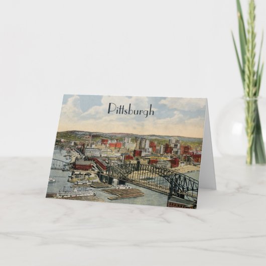 Die Pittsburgh-Punkt-Gruß-Karte 1931 Karte (Vorderseite)