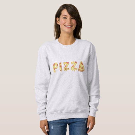 "Die PIZZA" der Frauen Sweatshirt (Vorne ganz)
