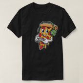 die Pizza ein graues Videospiel T-Shirt (Design vorne)
