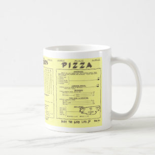 Die Pizza-Menü-Tasse des Töpfers Kaffeetasse