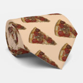 Die Pizza-Scheibe-Krawatte!  Geladen mit alles! Krawatte (Gerollt)