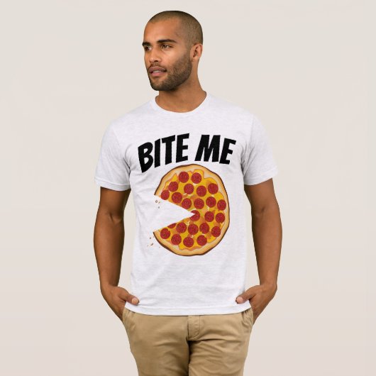 DIE PIZZA-T - Shirt VON RUDE OFFENSIVE MÄNNERN (Vorne ganz)