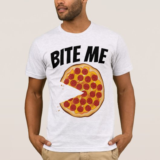 DIE PIZZA-T - Shirt VON RUDE OFFENSIVE MÄNNERN (Vorderseite)
