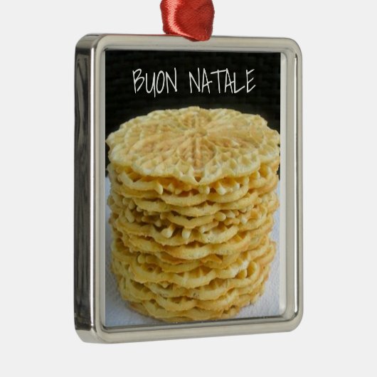 "DIE PIZZELLE" ITALIENISCHE CHRISTMAS-ORNATION ORNAMENT AUS METALL (Rechts)