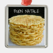 "DIE PIZZELLE" ITALIENISCHE CHRISTMAS-ORNATION ORNAMENT AUS METALL (Vorne)