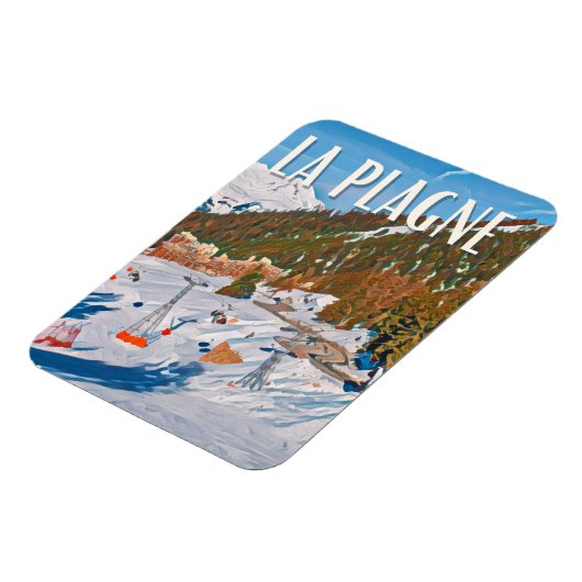 Die Plagne Station Magnet (Linke Seite)