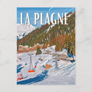 Die Plagne Station Postkarte