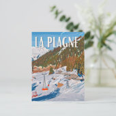 Die Plagne Station Postkarte (Stehend Vorderseite)