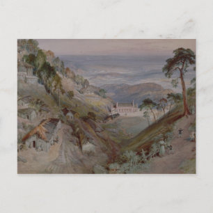 Die Plains, Landour Church, Mussoorie, 1884 Postkarte