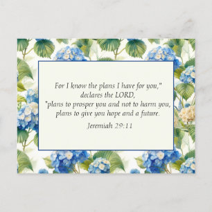 Die Pläne der blauen Christlichen Bibel Postkarte
