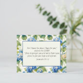 Die Pläne der blauen Christlichen Bibel Postkarte (Stehend Vorderseite)