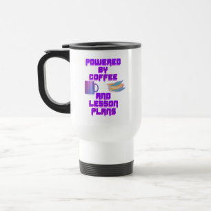 Die Pläne für Kaffee und Lektion Reisebecher