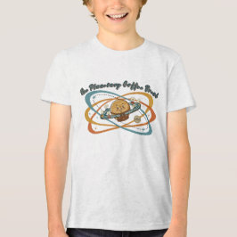 Die planetarische Kaffeepause Retro-Weltraumgestal Tri-Blend Shirt