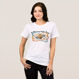 Die planetarische Kaffeepause Retro-Weltraumgestal Tri-Blend Shirt