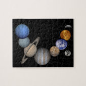 Die Planeten der Sonnensysteme in unserer Galaxie Puzzle (Horizontal)