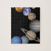 Die Planeten des Solarsystems Puzzle (Vertikal)