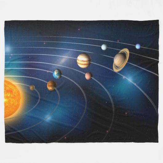 DIE PLANETEN FLEECEDECKE (Vorderseite (Horizontal))
