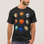 Die Planeten unseres Sonnensystems T-Shirt (Vorderseite)
