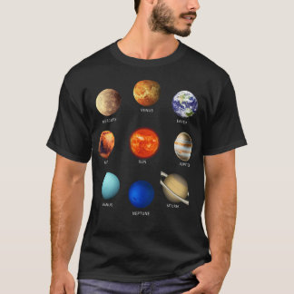 Die Planeten unseres Sonnensystems T-Shirt