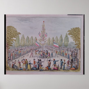 Die Plantage eines Freiheits-Baums Poster