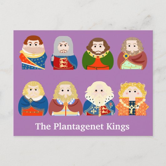 Die Plantagenet-Könige Postkarte (Vorderseite)