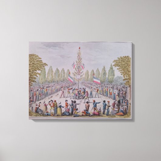 Die Plantation eines Freiheitsbaumes Leinwanddruck (Vorderseite)