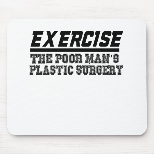 Die plastische Operation des armen Mannes ausüben Mousepad (Vorne)