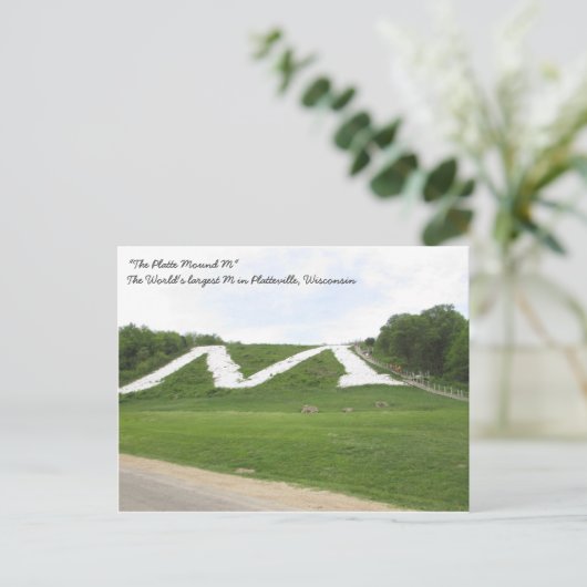 Die Platte M, Platteville Wi Postcard Postkarte (Stehend Vorderseite)