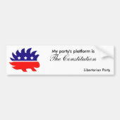 Die Plattform meines Party Autoaufkleber (Vorne)