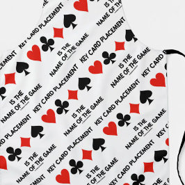 Die Platzierung der Schlüsselkarte ist der Name de Schürze