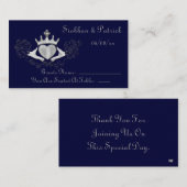 Die Platzierungskarten von Claddagh (Silber) (Hoch Platzkarte (Vorne/Hinten)