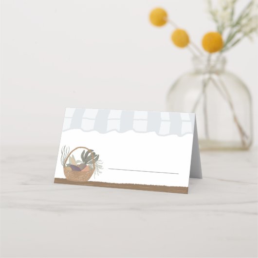 Die Platzkarte auf dem Bauernmarkt (Vorderseite)