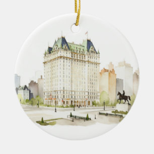 Die Plaza New York Hochzeit Keramik Ornament