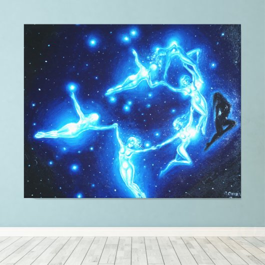 Die Pleiades Leinwanddruck (Insitu (Holzboden))