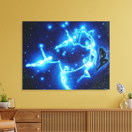 Die Pleiads oder die sieben Schwestern, Leinwanddruck (Insitu (Wohnzimmer))