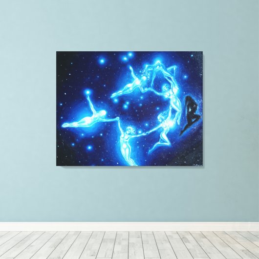 Die Pleiads oder die sieben Schwestern, Leinwanddruck (Insitu (Holzboden))