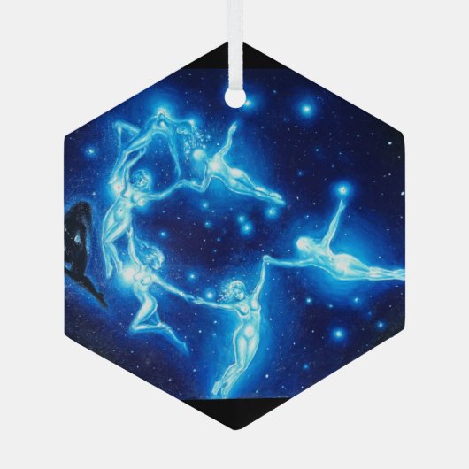 Die Pleiads oder die sieben Schwestern, Ornament Aus Glas (Rückseite)