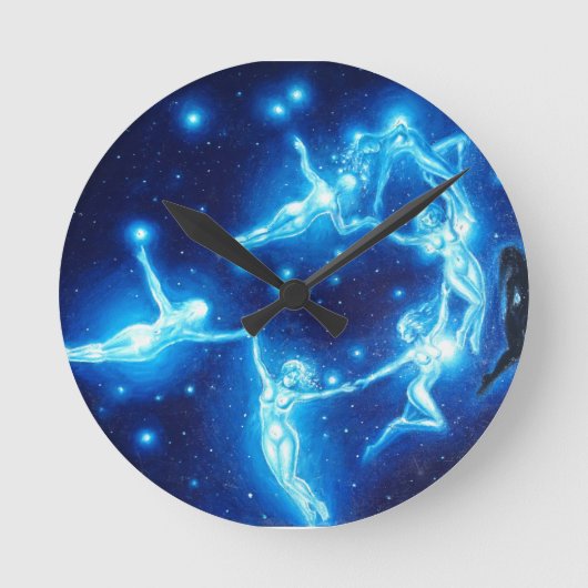 Die Pleiads Runde Wanduhr (Vorderseite)