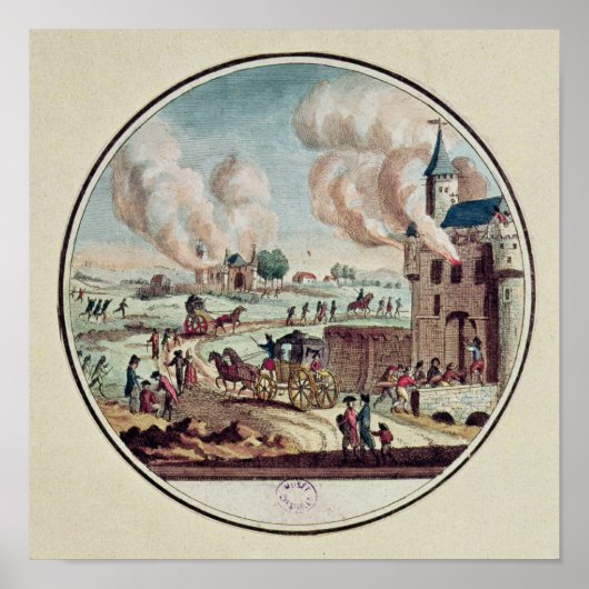 Die Plünderung und Zerstörung von Chateaux Poster (Vorne)