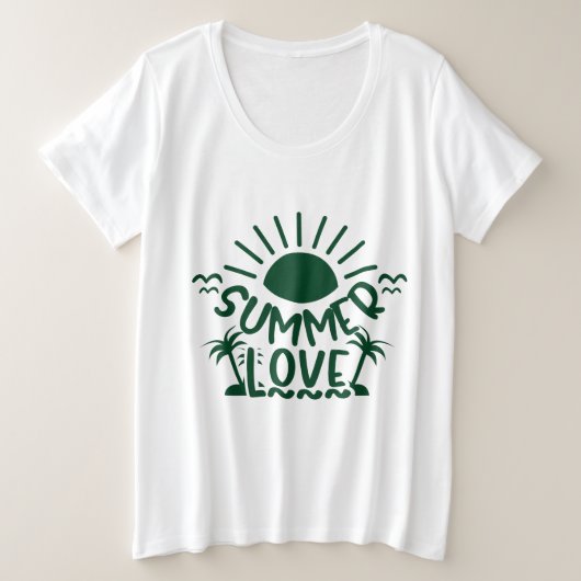 Die Plus-Größe der Summer Women Große Größe T-Shirt (Design vorne)