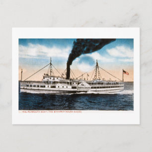 Die Plymouth Boat - Dampfer South Shore Postkarte