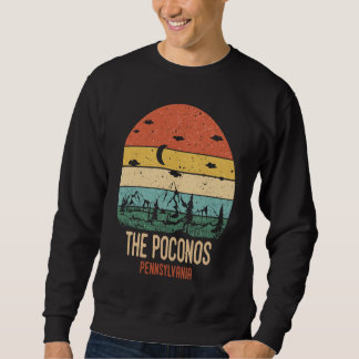 Die Poconos Pennsylvania Berge Wandern Vintage  Sweatshirt