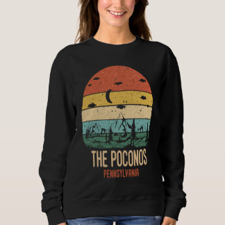 Die Poconos Pennsylvania Berge Wandern Vintage  Sweatshirt
