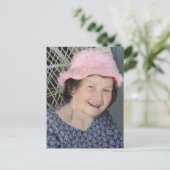 Die Poemfotokarte der Mutter mit dem Gedicht auf d Postkarte (Stehend Vorderseite)