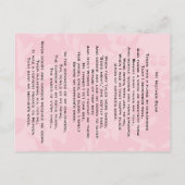 Die Poemfotokarte der Mutter mit dem Gedicht auf d Postkarte (Rückseite)